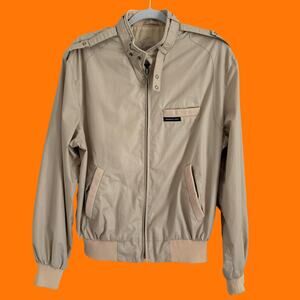 80's vintage khaki members only streetwear windbreaker jacket Size 40